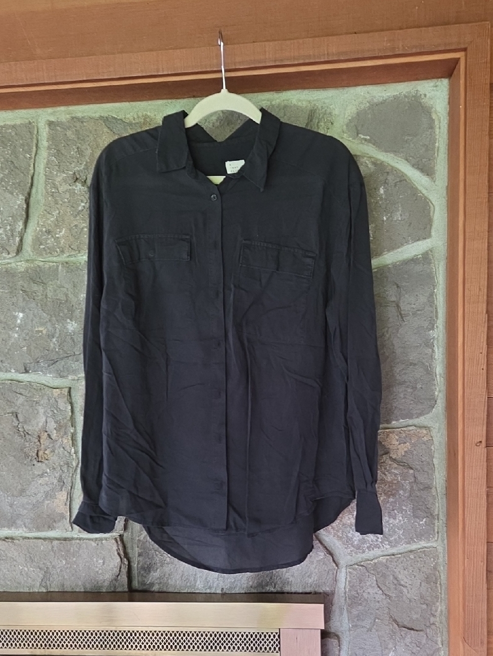 a new day Black Button-Down Shirt
